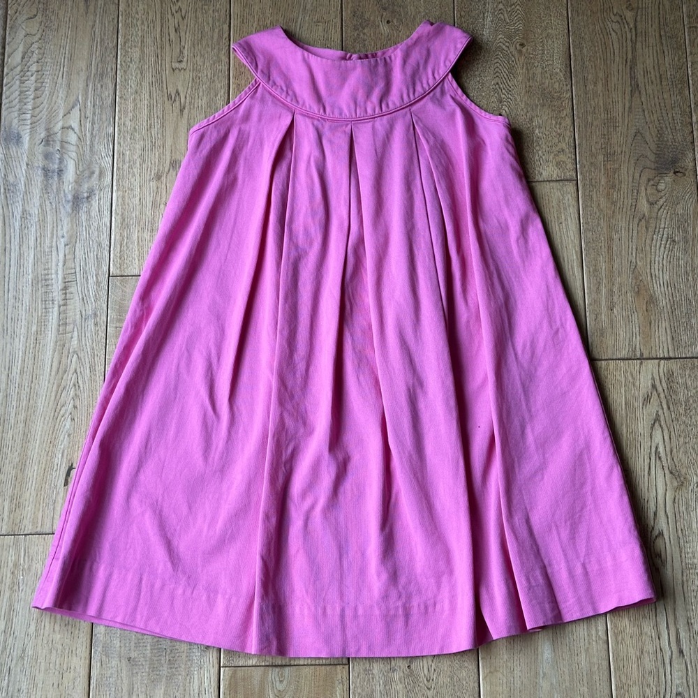 Little English Pink Round Circle Collar Sleeveless Dress size 6